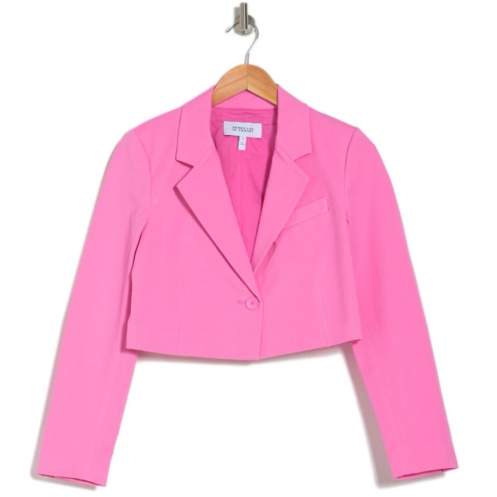 Derek Lam 10 Crosby Pink Courtney Cropped Blazer Size 8